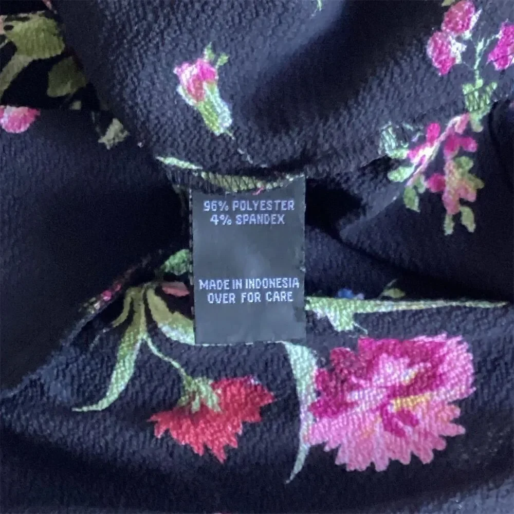 I.N. San francisco Women's Floral Long Sleeve Blouse Multicolor Size L - Picture 3 of 7